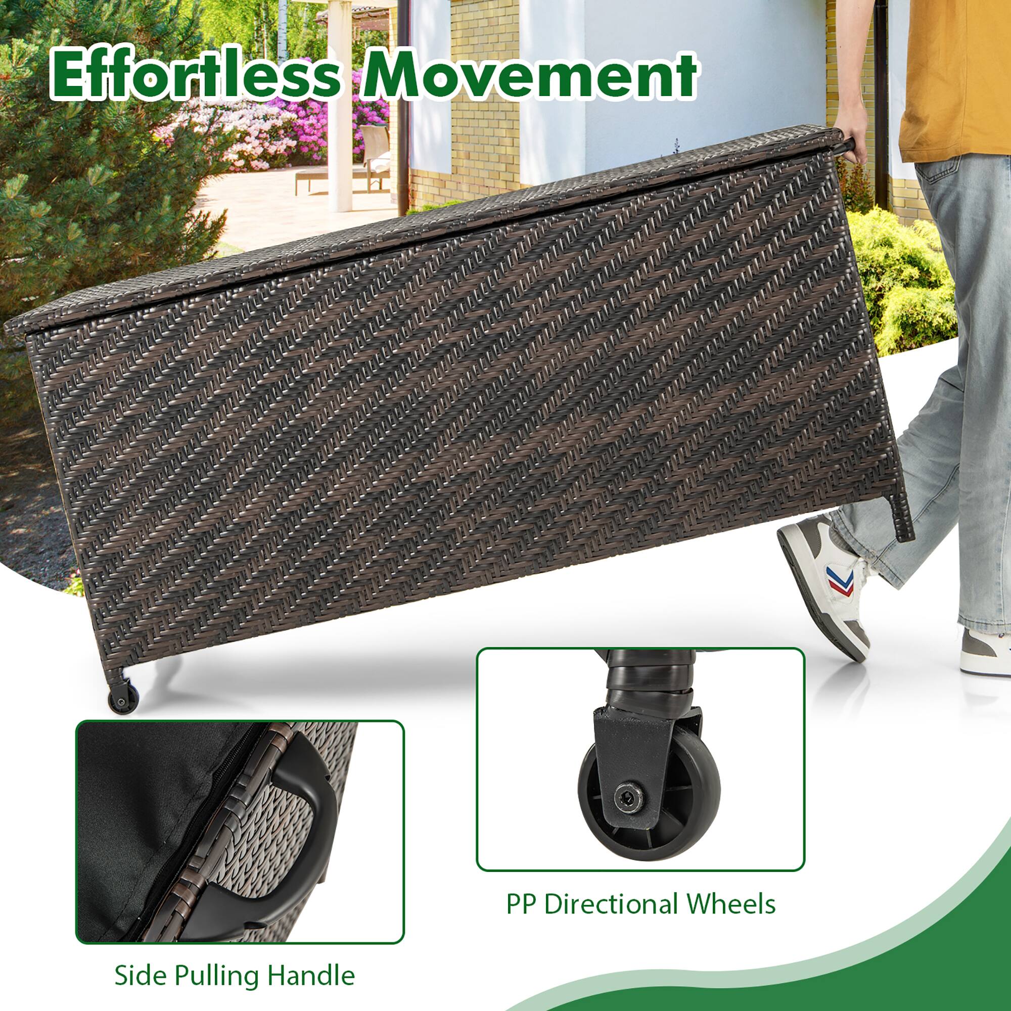 Effortless Movement

PP Directional Wheels

Side Pulling Handle