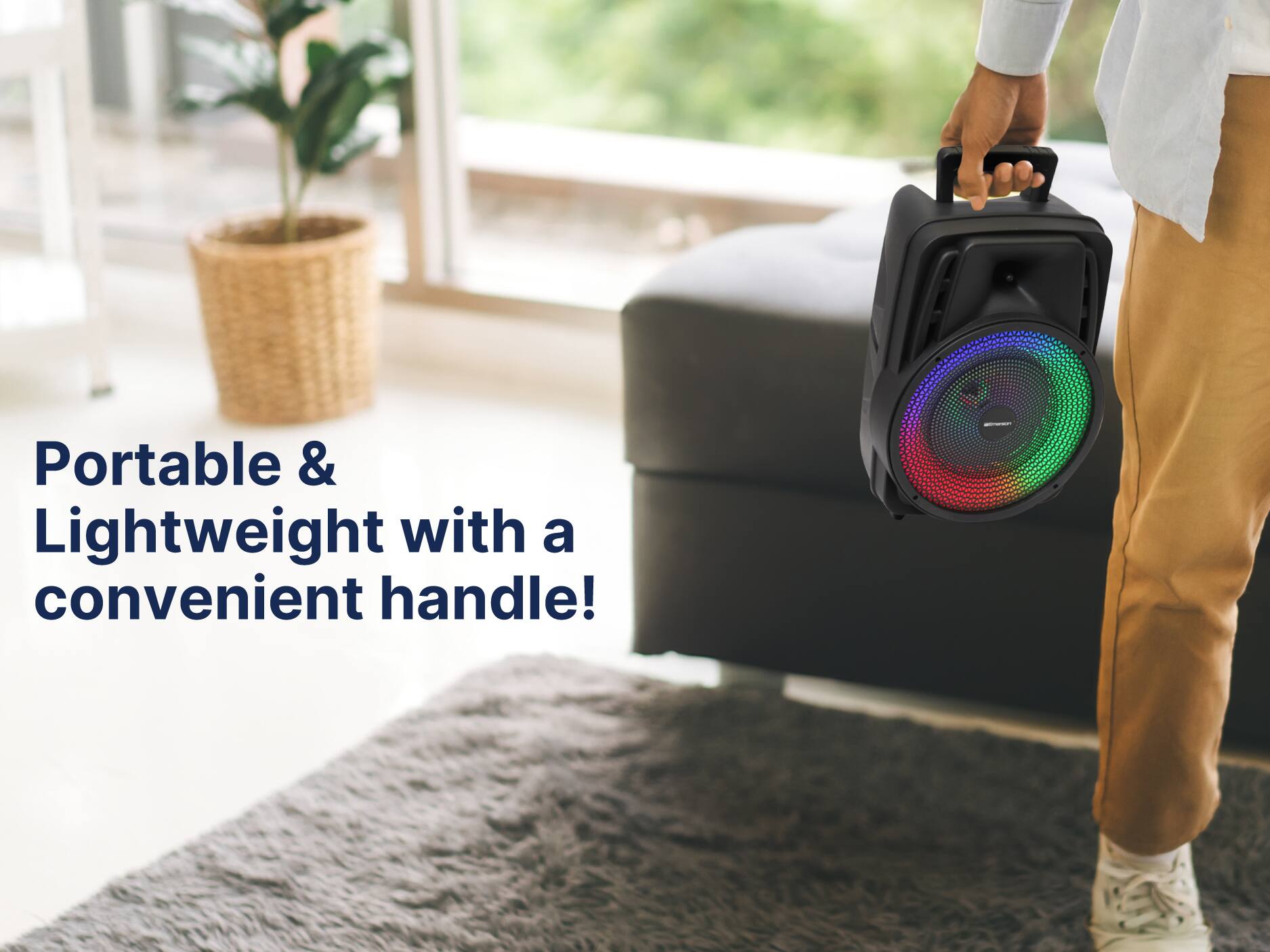 Portable & Lightweight with a convenient handle!