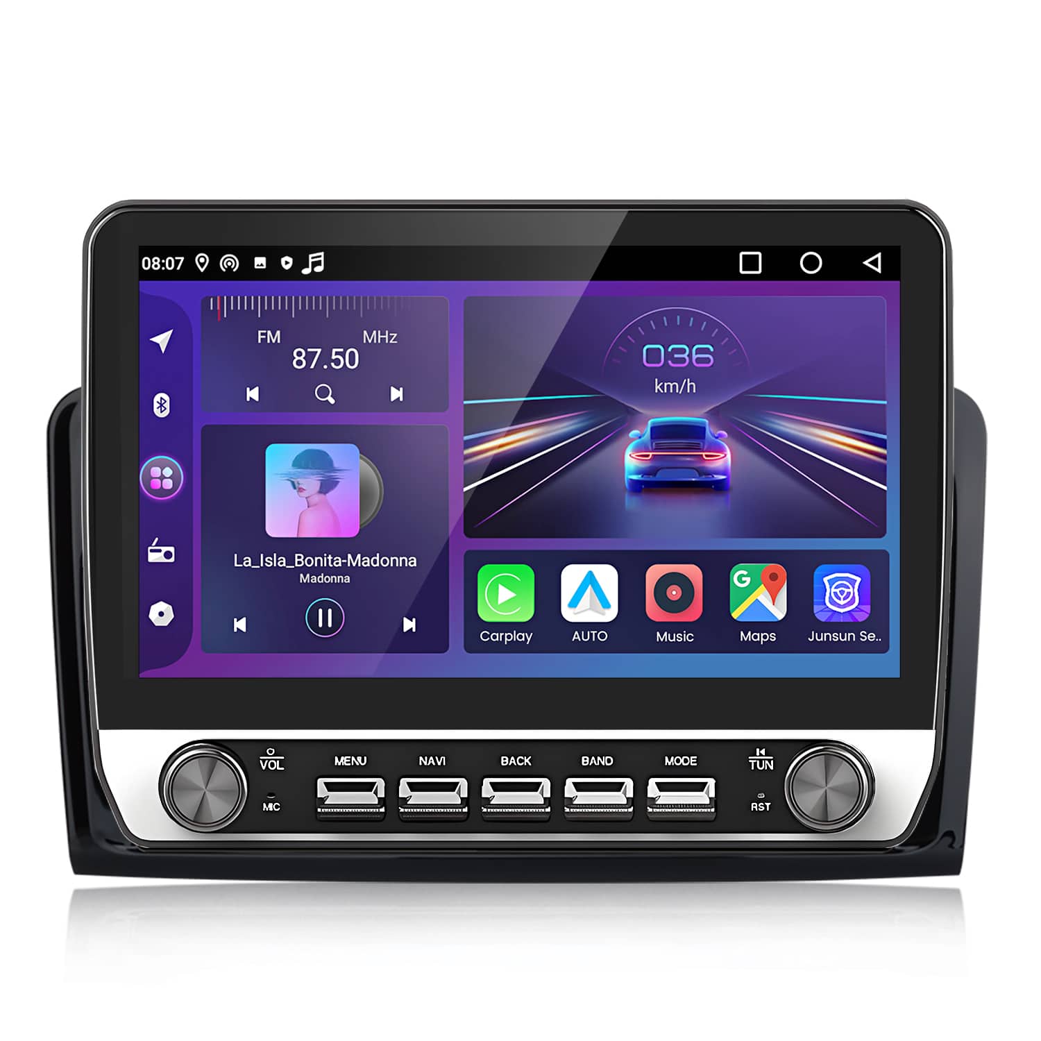 Junsun - carplay 6+128GB Android15 8 Core 10.1" For Mercedes Benz M-Class W164/GL-Class X164 2005-2012 Car Stereo Radio GPS Navi - Black