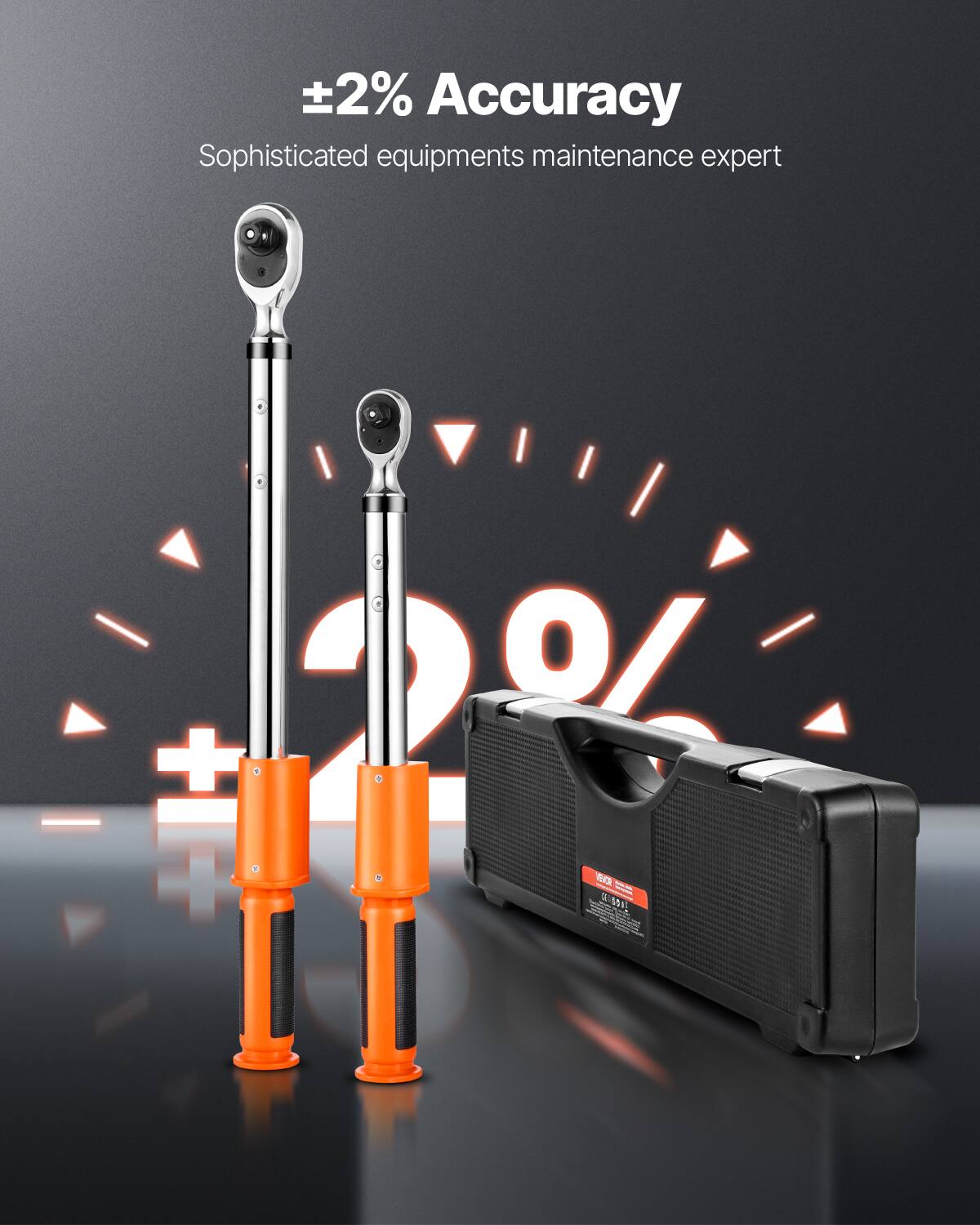 ±2% Accuracy  
Sophisticated equipment maintenance expert