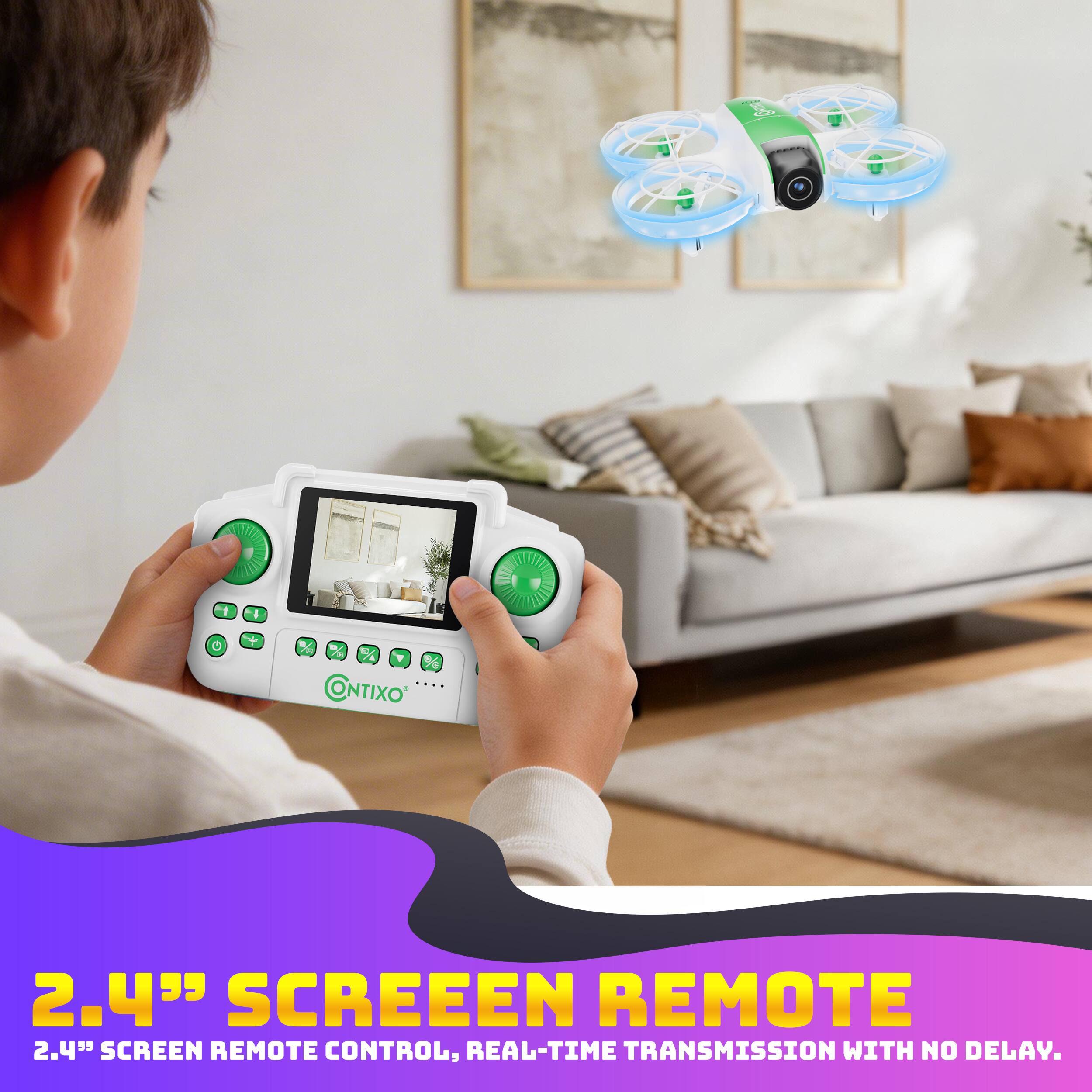 2.4" SCREEN REMOTE  
2.4" SCREEN REMOTE CONTROL, REAL-TIME TRANSMISSION WITH NO DELAY.