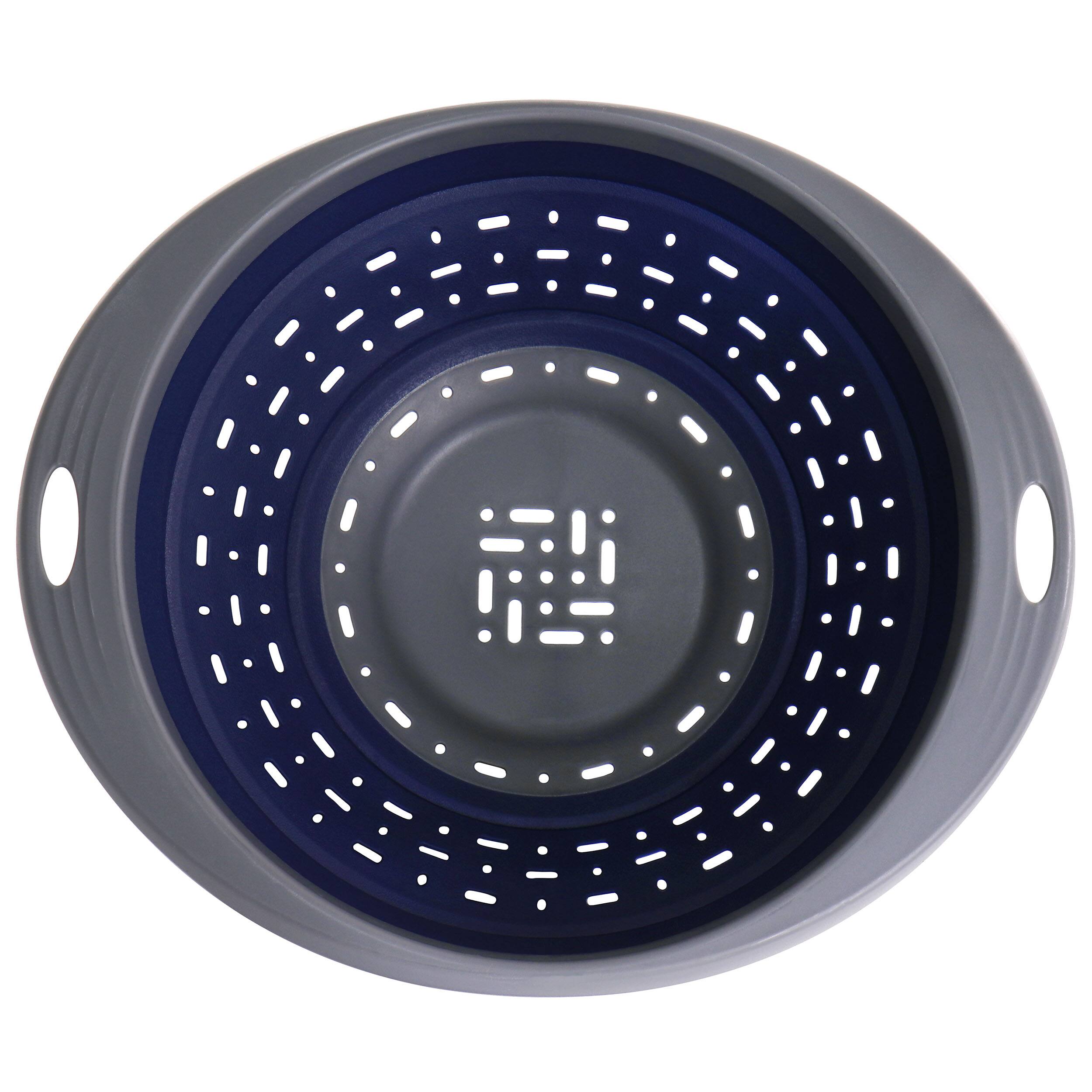 Alt View 2. Oster - Oster Bluemarine Collapsible Polypropylene Colander in Navy - Blue.