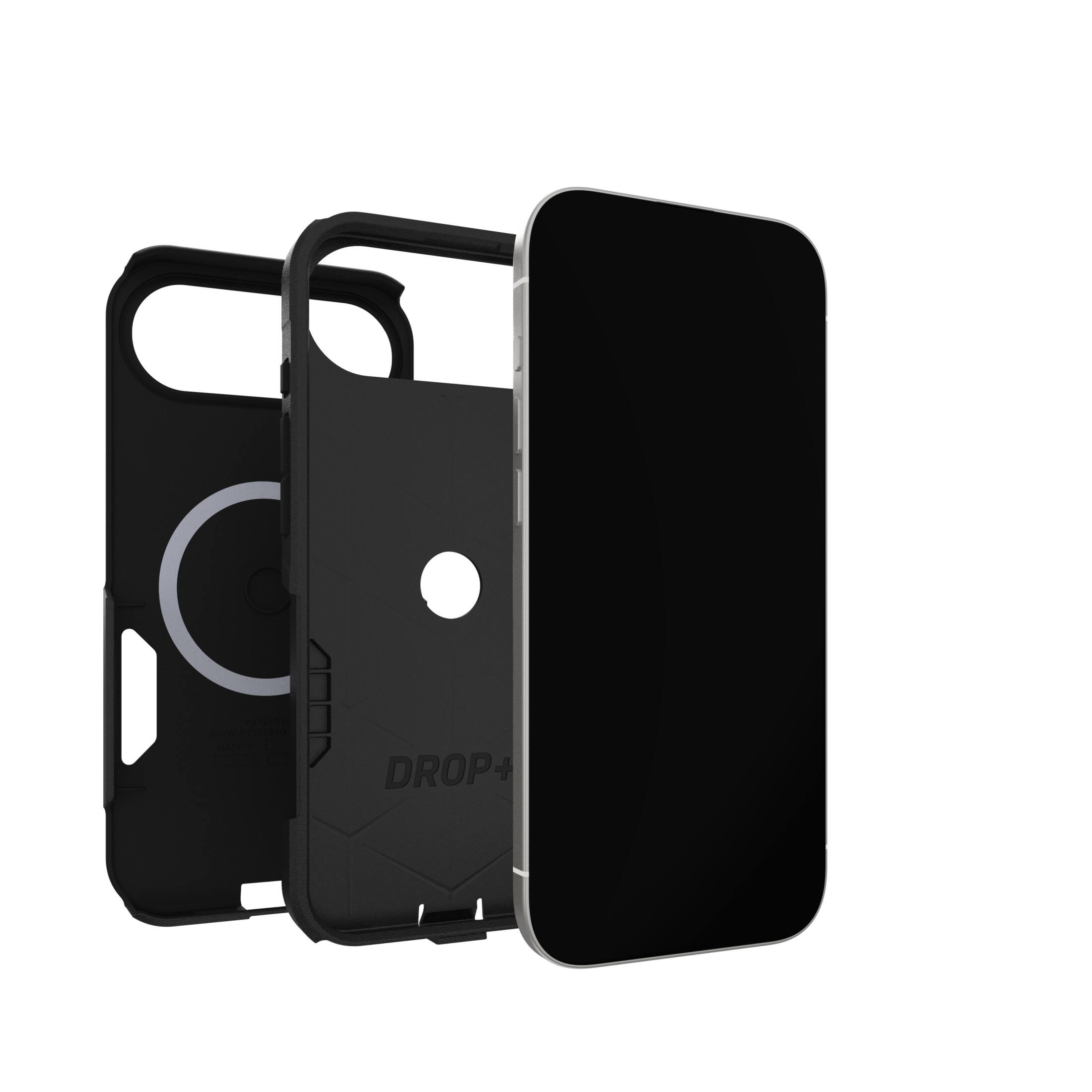Angle. OtterBox - Commuter Series Hard Shell for iPhone Air - Black.