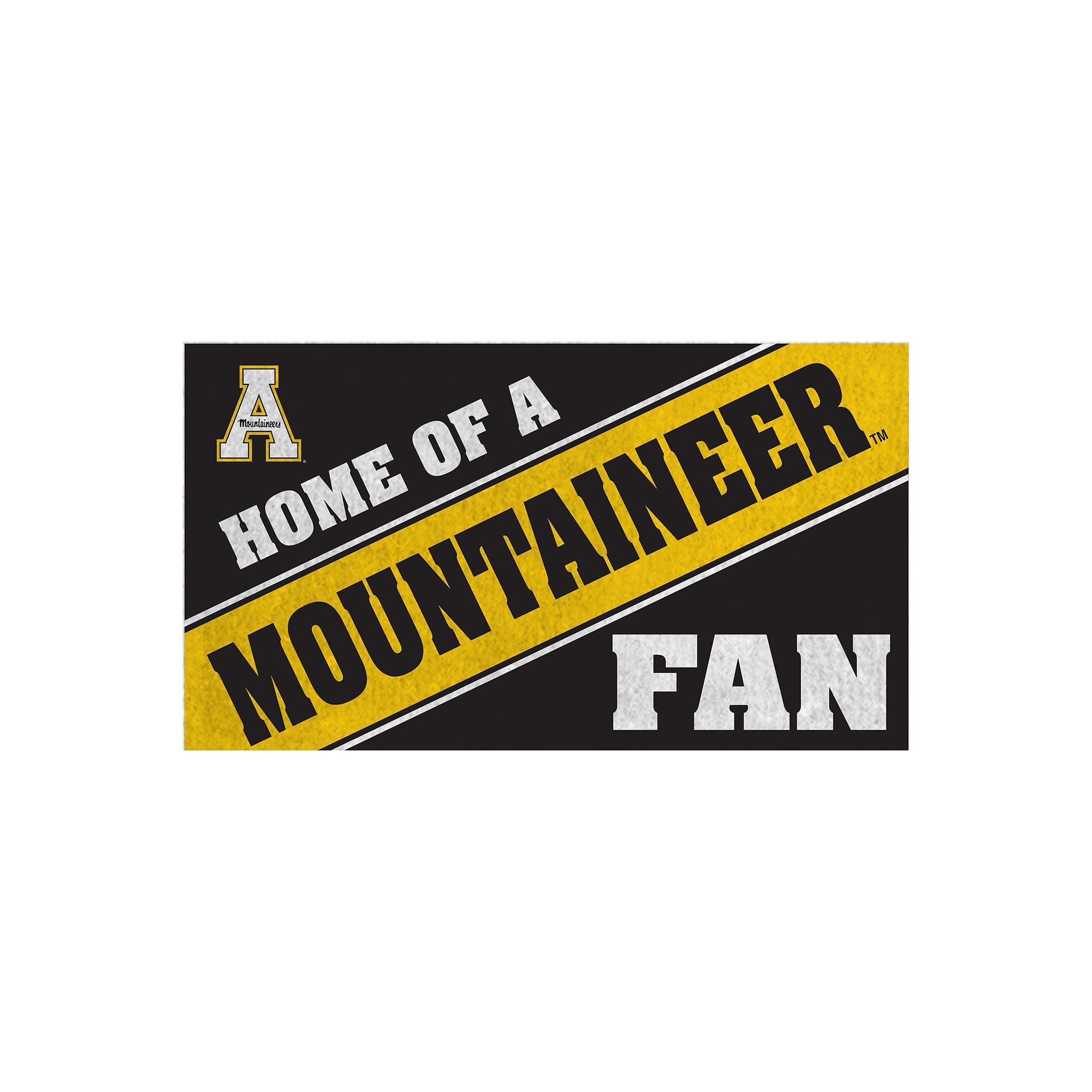 Evergreen Enterprises - Appalachian State Mountaineers 16" x 28" Home of a Fan Indoor/Outdoor Logo Turf Mat - Multicolor