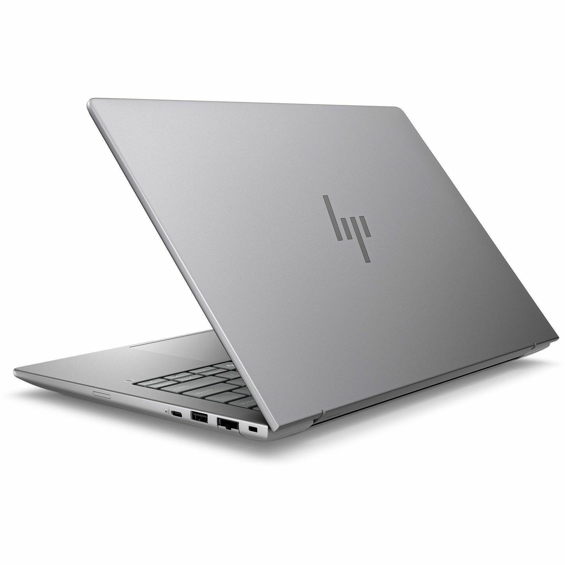 Alt View 3. HP - HP ZBook 8 G1ak 14" Touchscreen Mobile Workstation - WUXGA - 60 Hz - AMD Ryzen AI 7 PRO 350 - 32 GB - 512 GB SSD - Meteor Silver.
