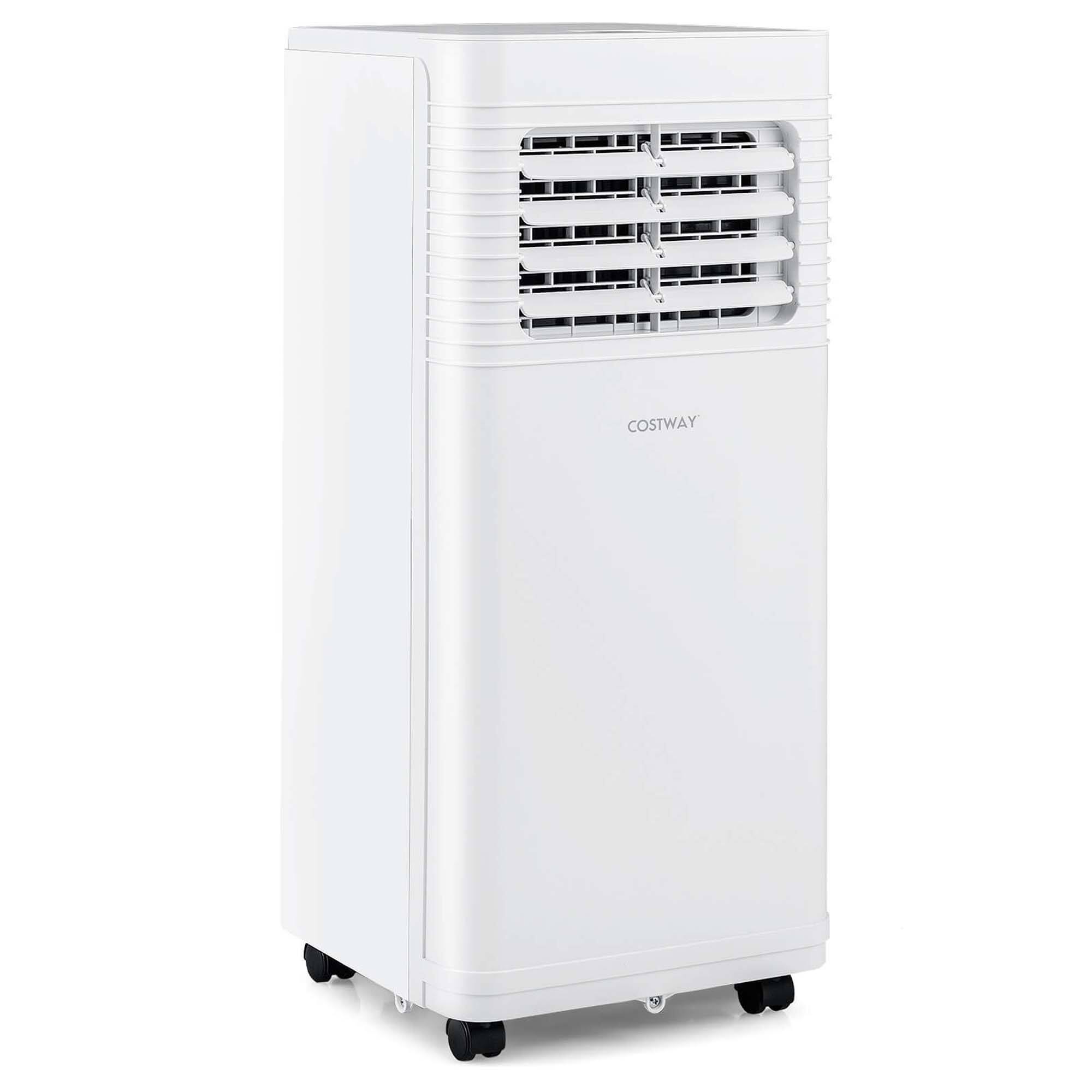 Alt View 7. Costway - Portable Air Conditioner Cools up to 300 sq.ft 9000 BTU 3 in 1 AC Unit with Fan Dehumidifier Sleep Mode 6250 BTU - White.
