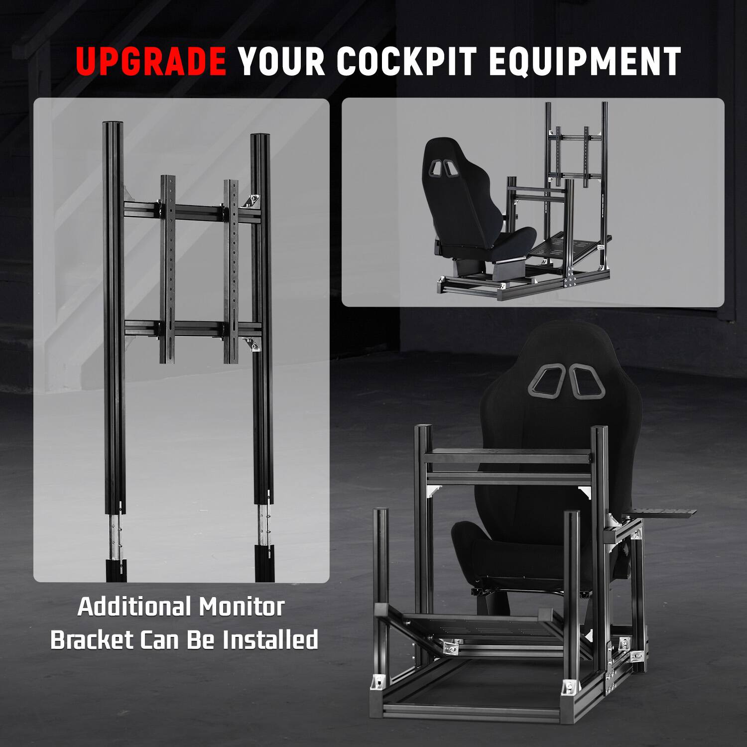 UPGRADE YOUR COCKPIT EQUIPMENT

Additional Monitor Bracket Can Be Installed