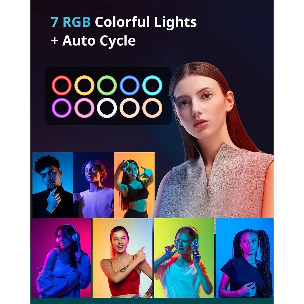 7 RGB Colorful Lights + Auto Cycle