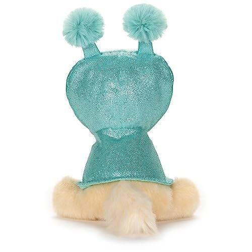 Back. Gund - GUND Itty Bitty Boo #59 Alien Plush Dog — 5" Collectible Pomeranian with Pom-Pom Antennas - Multicolour.