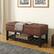 Left. Simpli Home - Lomond Storage Ottoman Bench - Distressed Saddle Brown.
