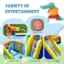 VARIETY OF ENTERTAINMENT 1 2 6 2 6 6 8 Target Game EI Dual Water Cannon Soccer Zone Climbing Wall Long Water Slide