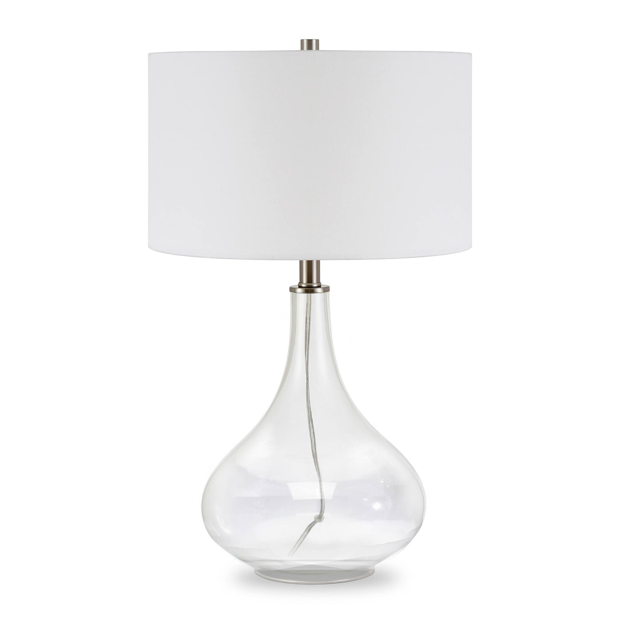 Front. Camden&Wells - Mirabella Table Lamp - Clear Glass.