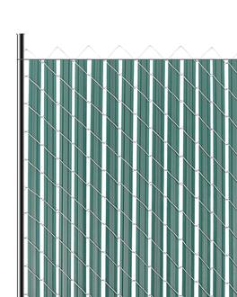 VEVOR - Bottom Locking Privacy Slats, Double-Wall Vertical Bottom-Locking Slats with Wings for Chain-Link Fence - Green