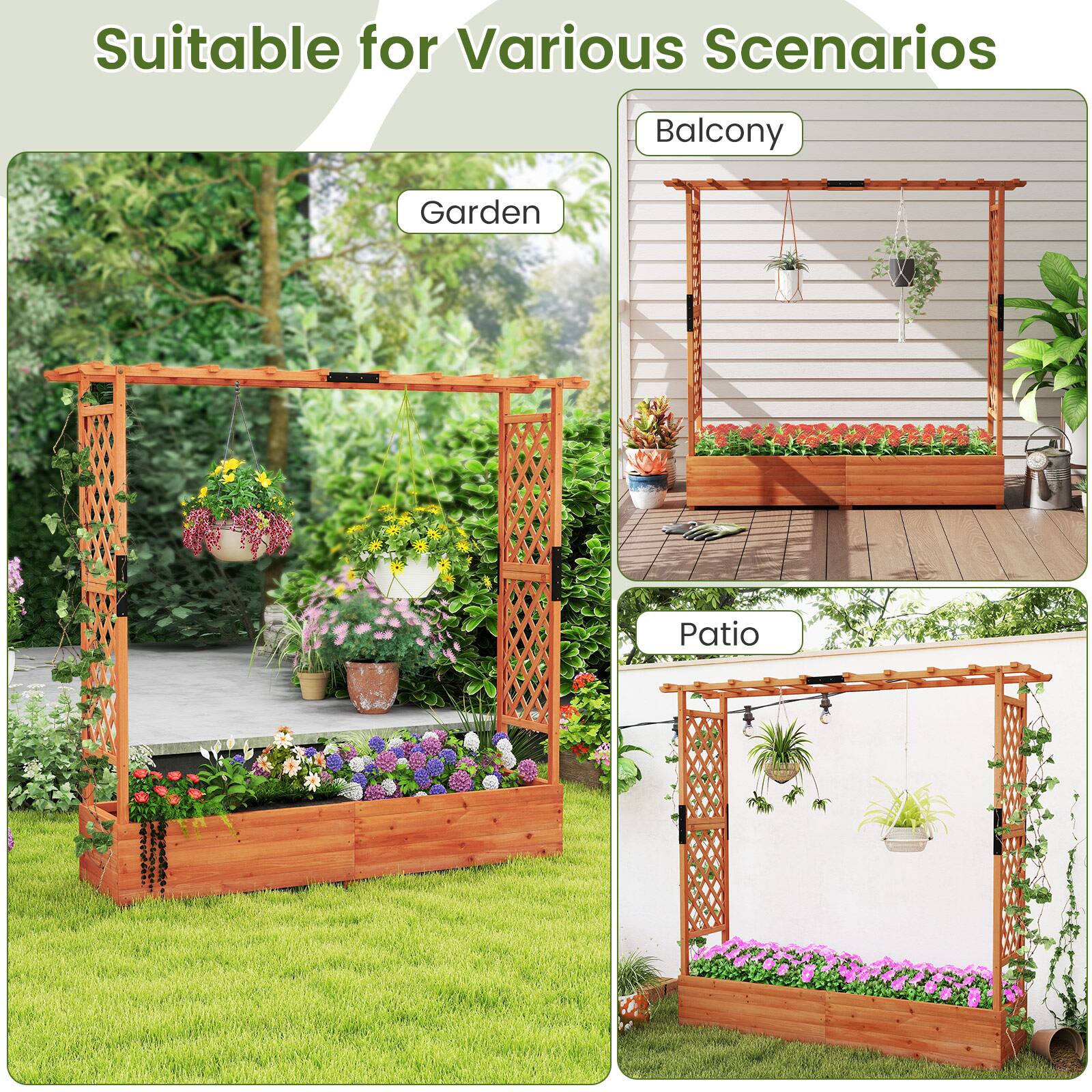 Suitable for Various Scenarios

- Garden
- Balcony
- Patio