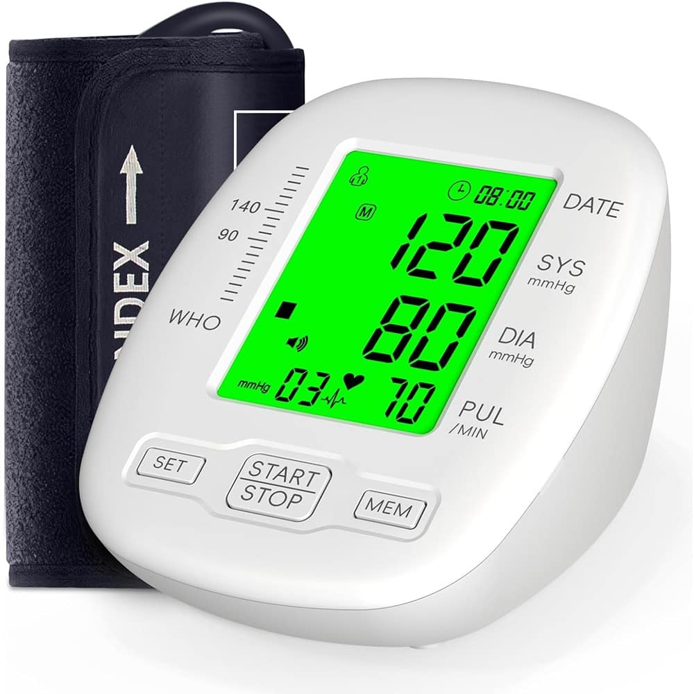 RTMB - Upper Arm Blood Pressure Monitor, 22–42 cm Cuff, 2×99 Memory - White