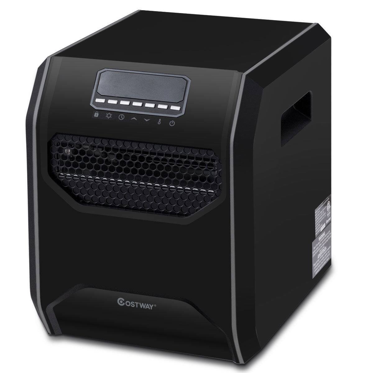 Alt View 7. Costway - Costway Portable Electric Space Heater 1500W 12H Timer LED Remote Control Room Office - Black.