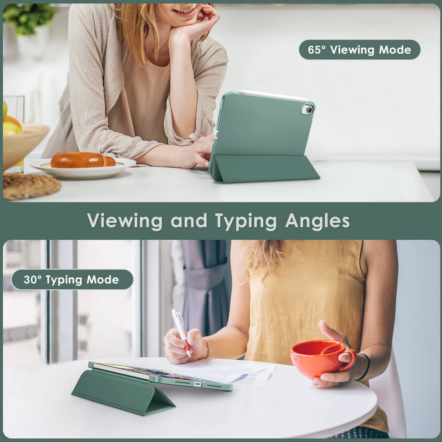 65° Viewing Mode

Viewing and Typing Angles

30° Typing Mode
