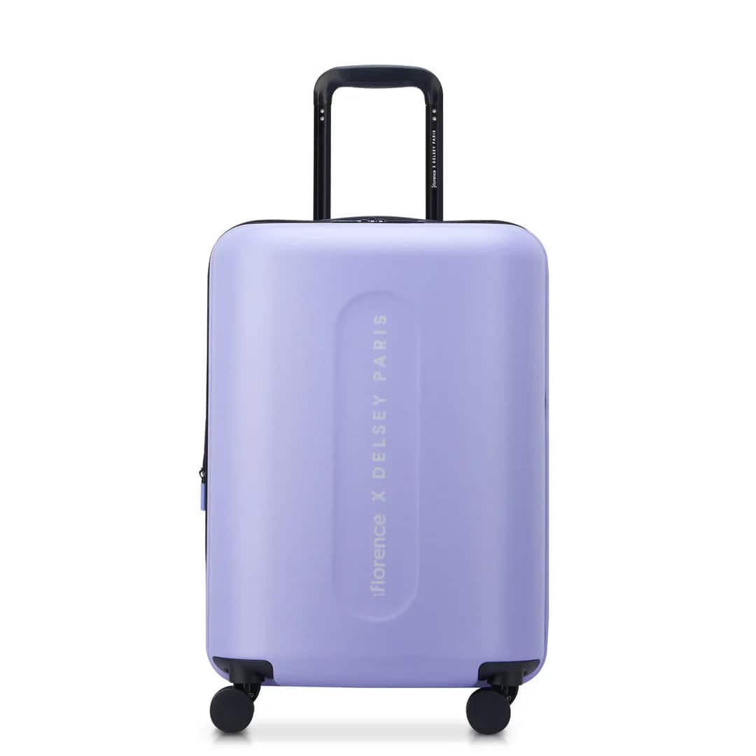 Photos - Luggage Delsey Florence by Mills Catch Flights Expandable 20" Carry On Spinner Upright - Lavender F4398280528