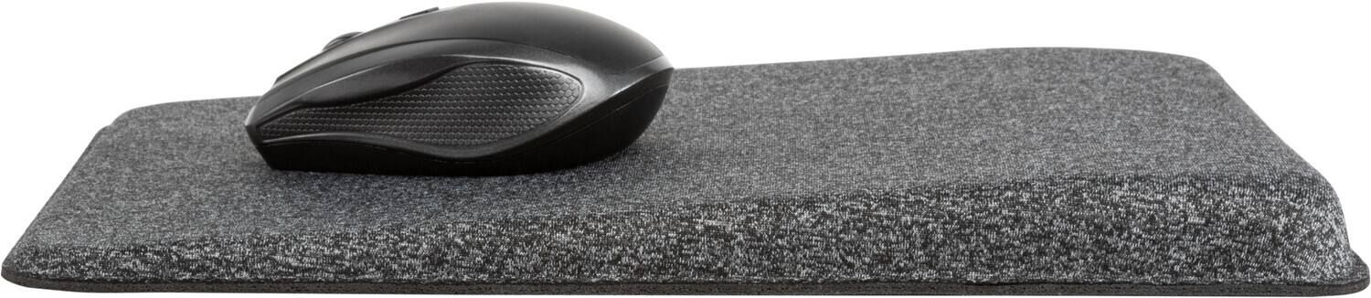 Alt View 3. Allsop - Premium Plush Angled Mouse Pad - GRAY.