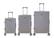 Angle. APRILSOUL - Three models set stylish aluminum frame password lock luggage suitable for travel suitcases and suitcases - Silver.
