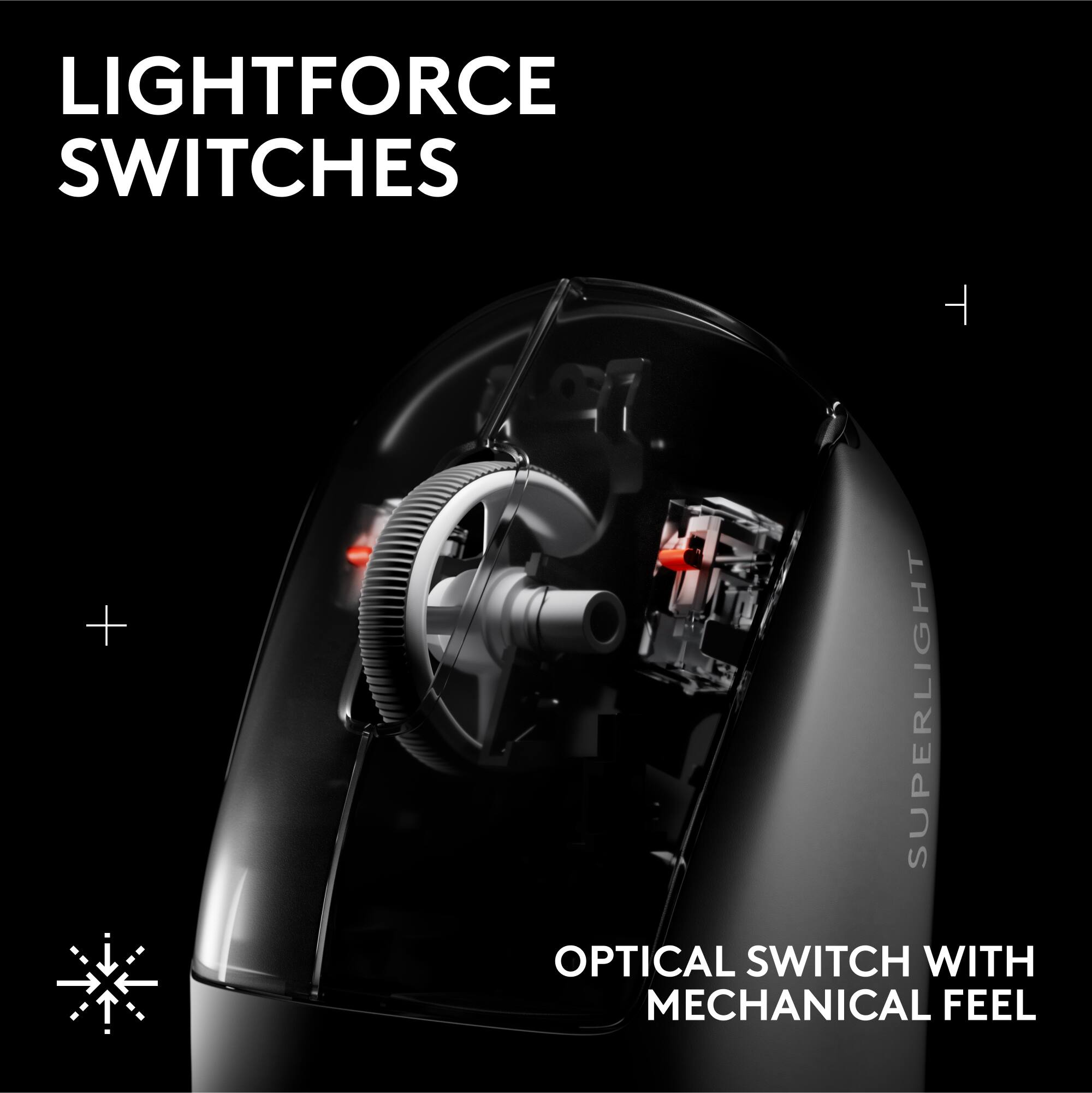 LIGHTFORCE SWITCHES

+ SUPERLIGHT OPTICAL SWITCH WITH MECHANICAL FEEL
