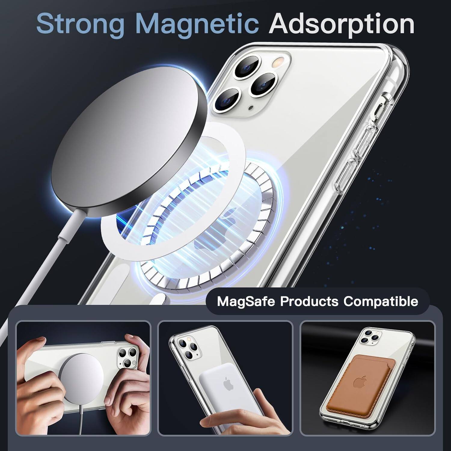 Strong Magnetic Adsorption, MagSafe Products Compatible