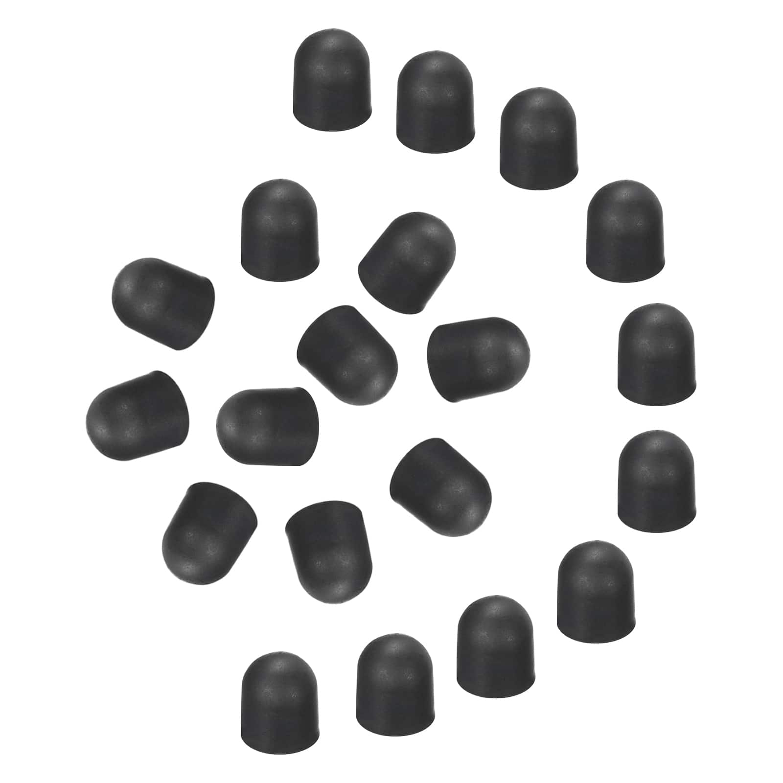 Unique Bargains - 20pcs 5mm Conductive Silicone Rubber Replacement Tips for Capacitive Touch Screen Stylus Pen - Black