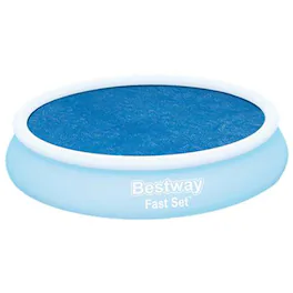 Bestway - Round Solar Pool Cover for 10’ Round Above Ground Swimming Pools, Blue