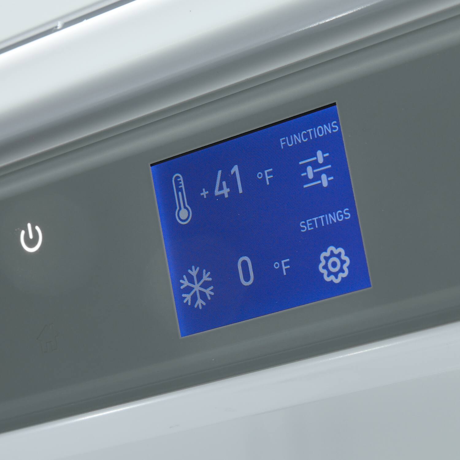 FUNCTIONS +41°F  
SETTINGS 0°F
