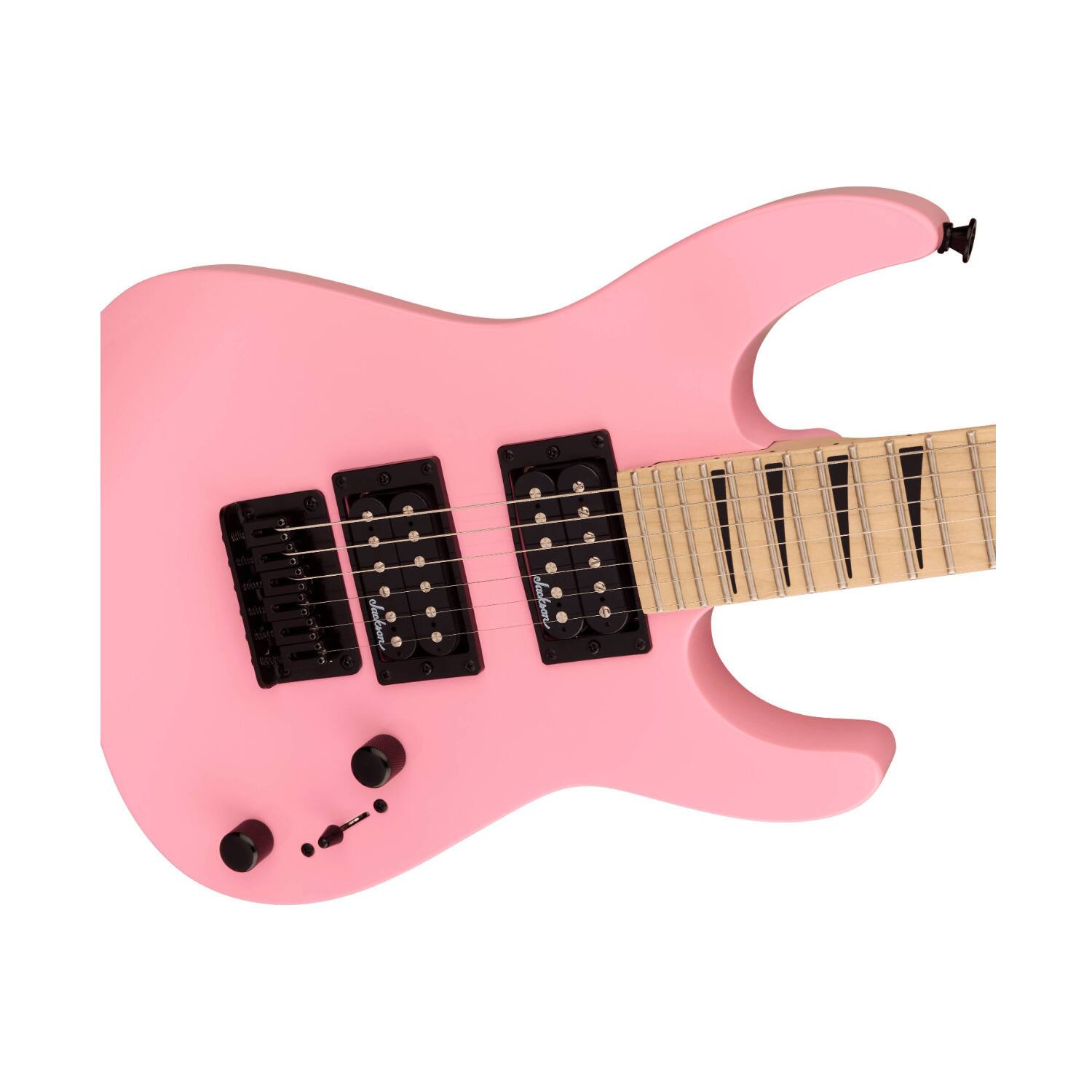 Left. Jackson - Jackson JS Series Dinky Minion JS1X 6-String Electric Guitar (Bubblegum Pink).