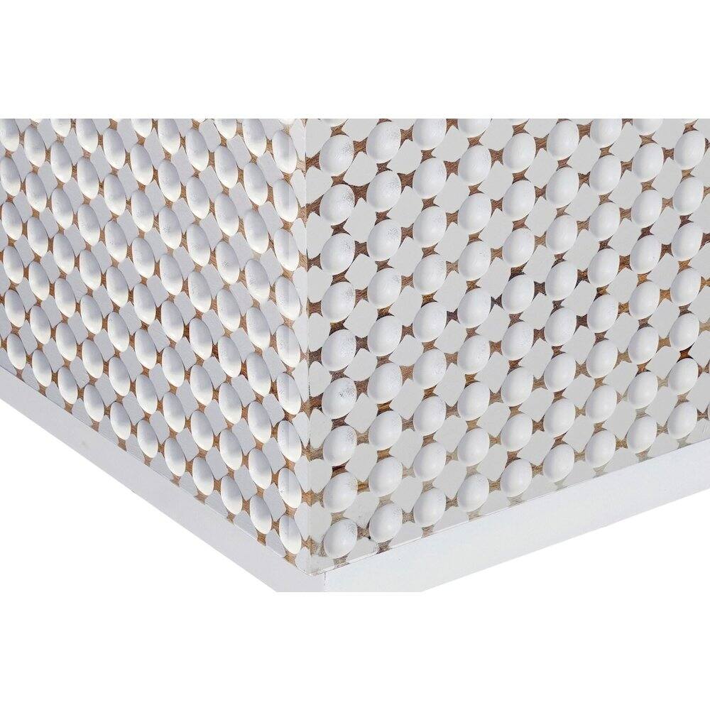 Alt View 4. Carolina Chair & Table - Dimple Rectangular Coffee Table - Whitewash - White.