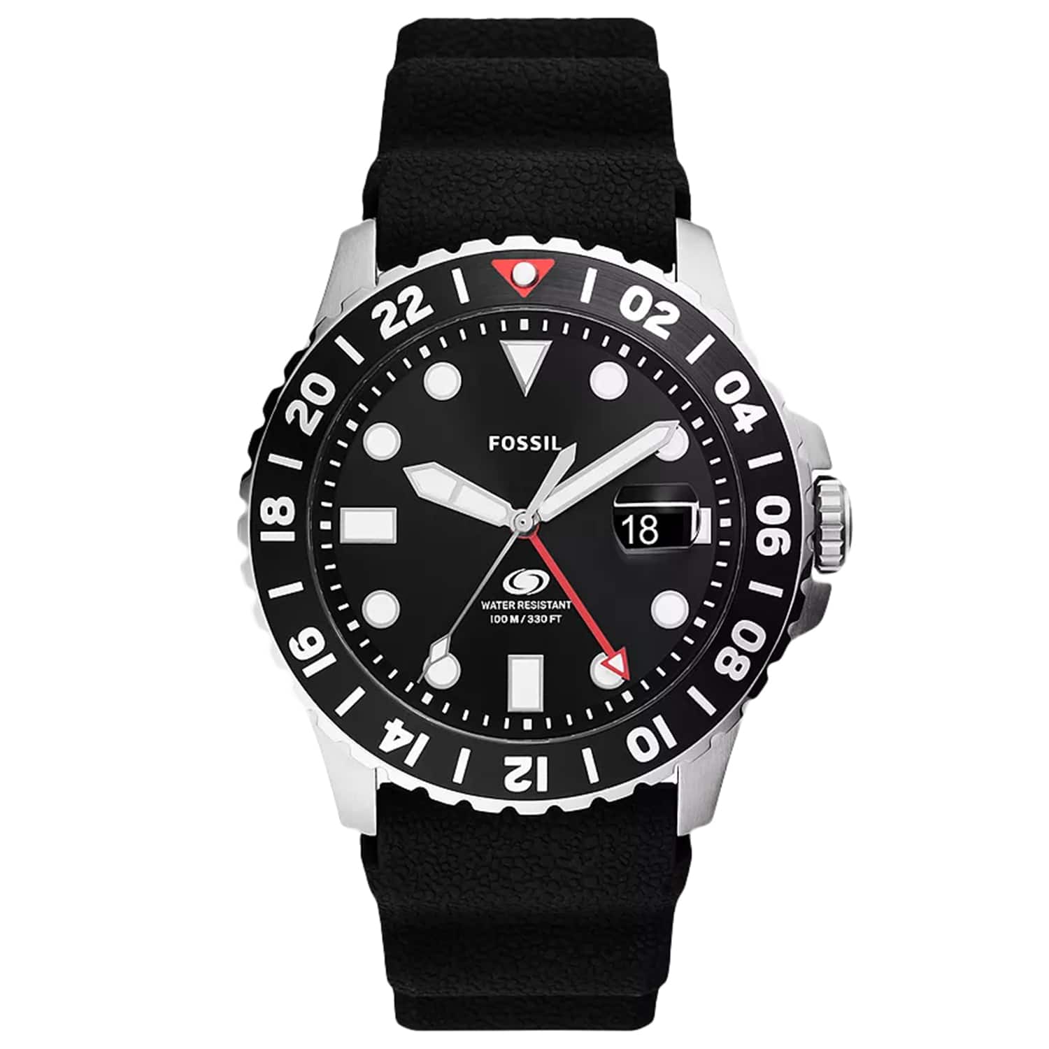 Fossil - Men's GMT Dial Watch - FS6036 - Black