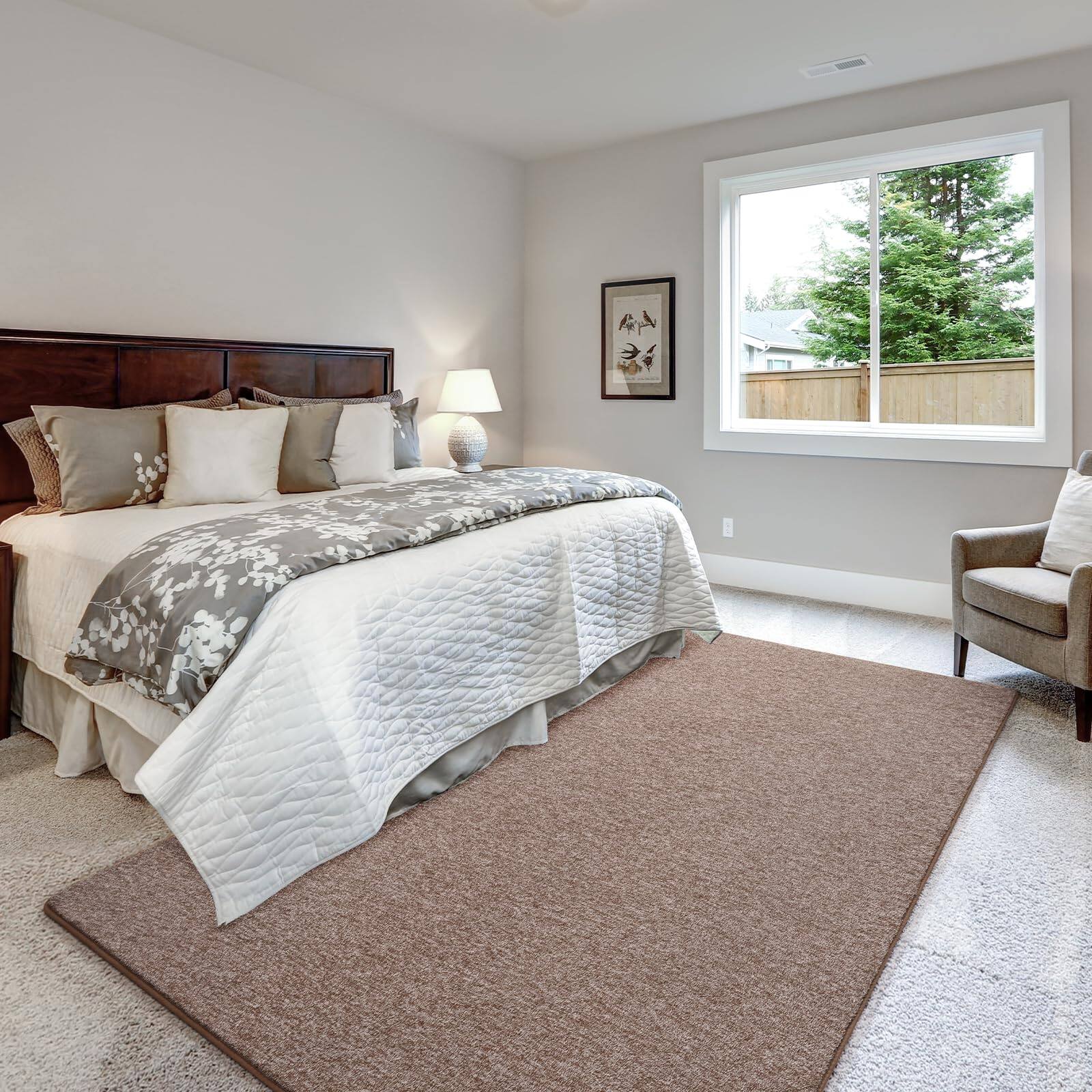 Back. Fabibe - 4X6 BROWN WHITE Modern Minimalist Machine Washable Cotton Indoor KEEKO AREA FOR LIVING ROOM, SOFT MODERN MEMORY - Grey-green 2' x 4' (Rectangular).