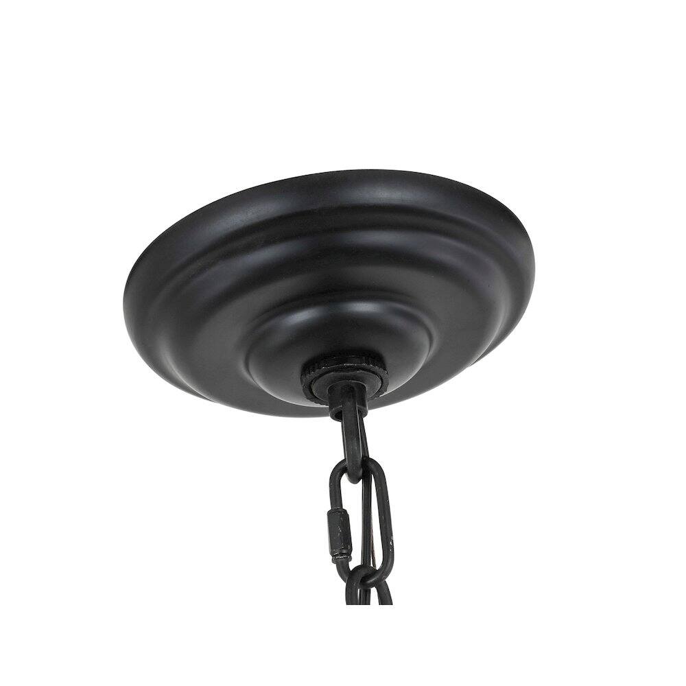 Alt View 2. Living District - Eclipse 4 Light Brass And Black Pendant - Brass And Black.