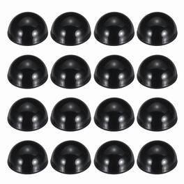 Unique Bargains - Rubber Speaker Isolation Feet, 0.71"x0.39" Anti-Vibration Pad with Adhesive for Turntable Subwoofer 16pcs - Black