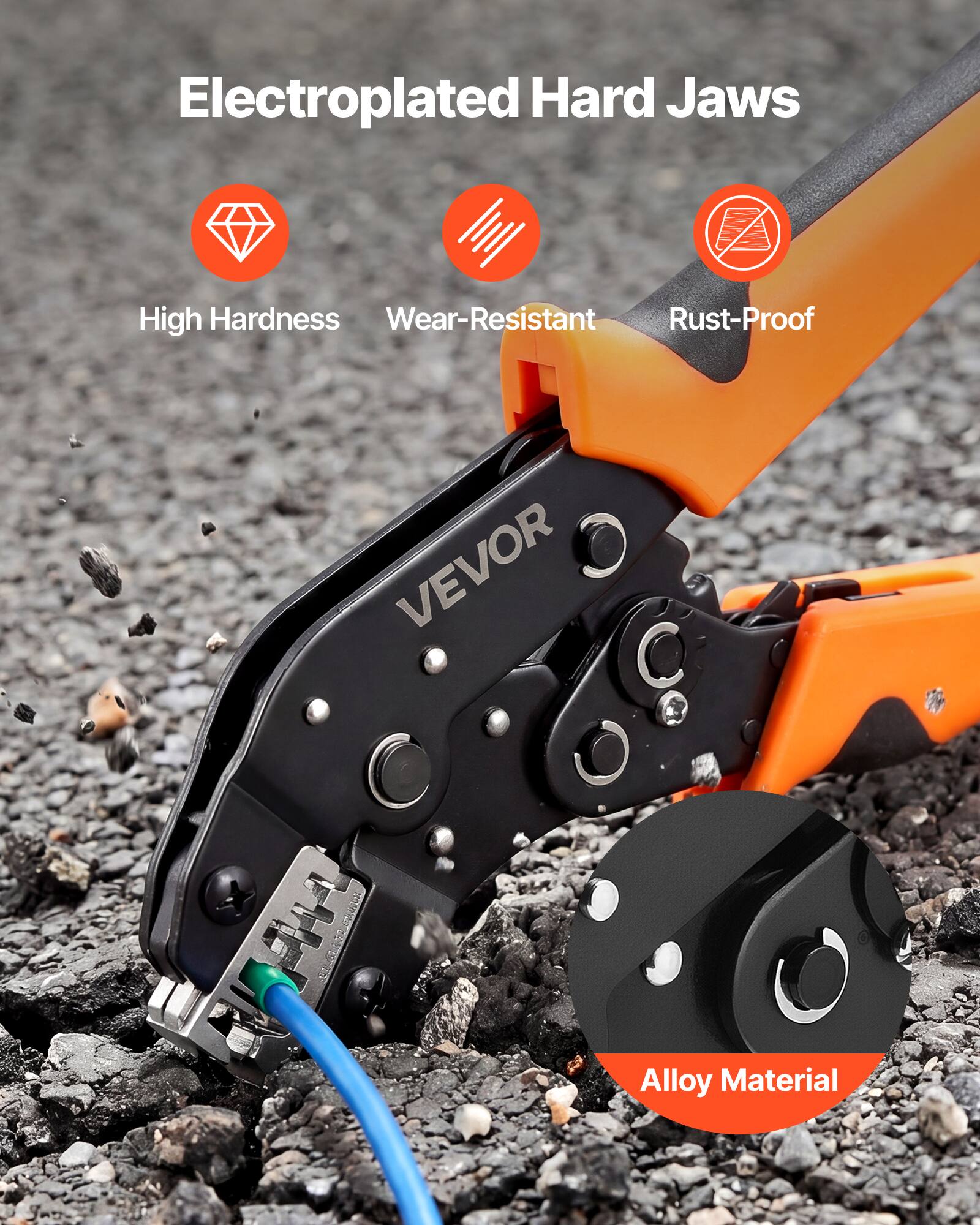 Electroplated Hard Jaws High Hardness Wear-Resistant Rust-Proof VEVOR Alloy Material