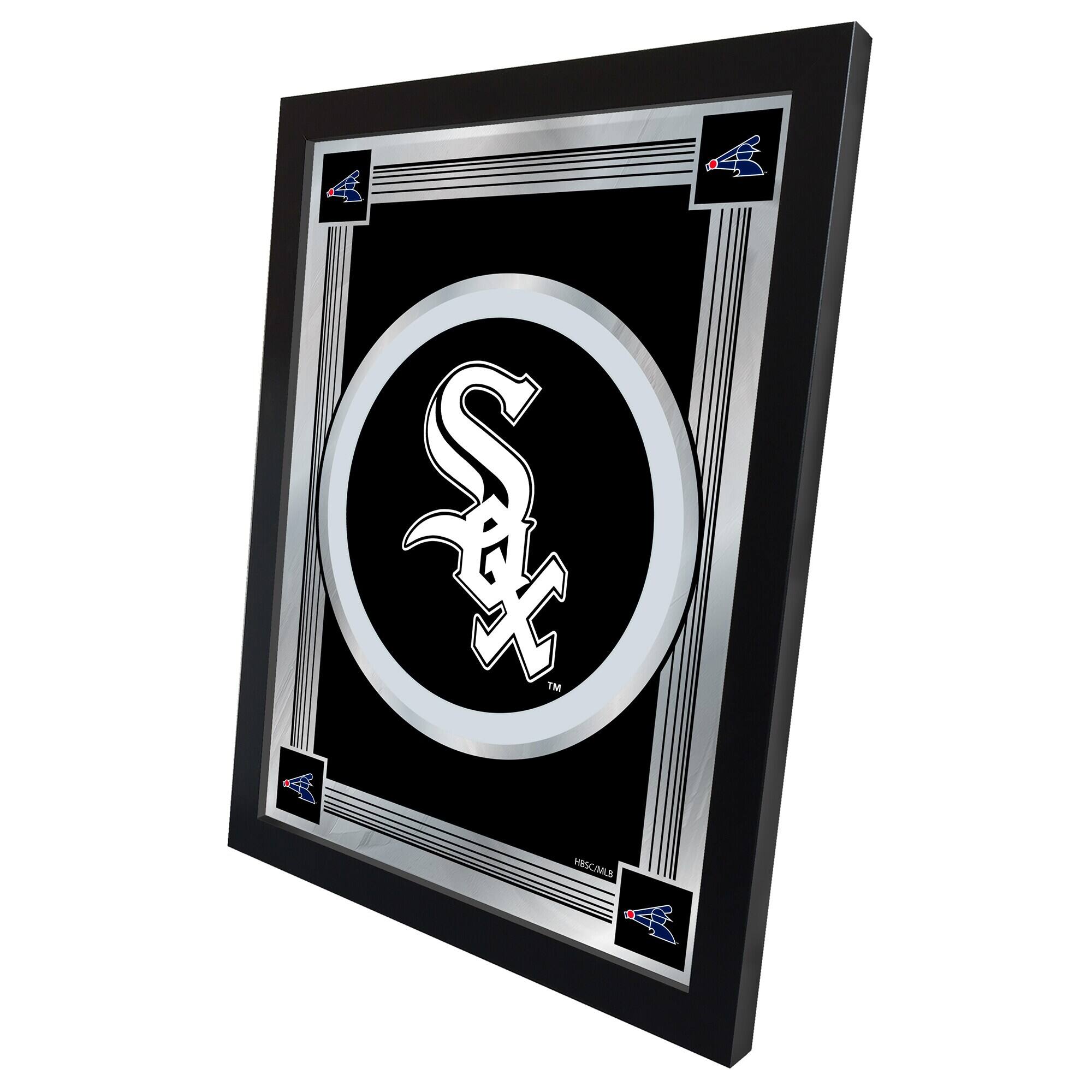 Alt View 1. Holland Bar Stool Co. - Chicago White Sox 17" x 22" Logo Wall Mirror - Multicolor.