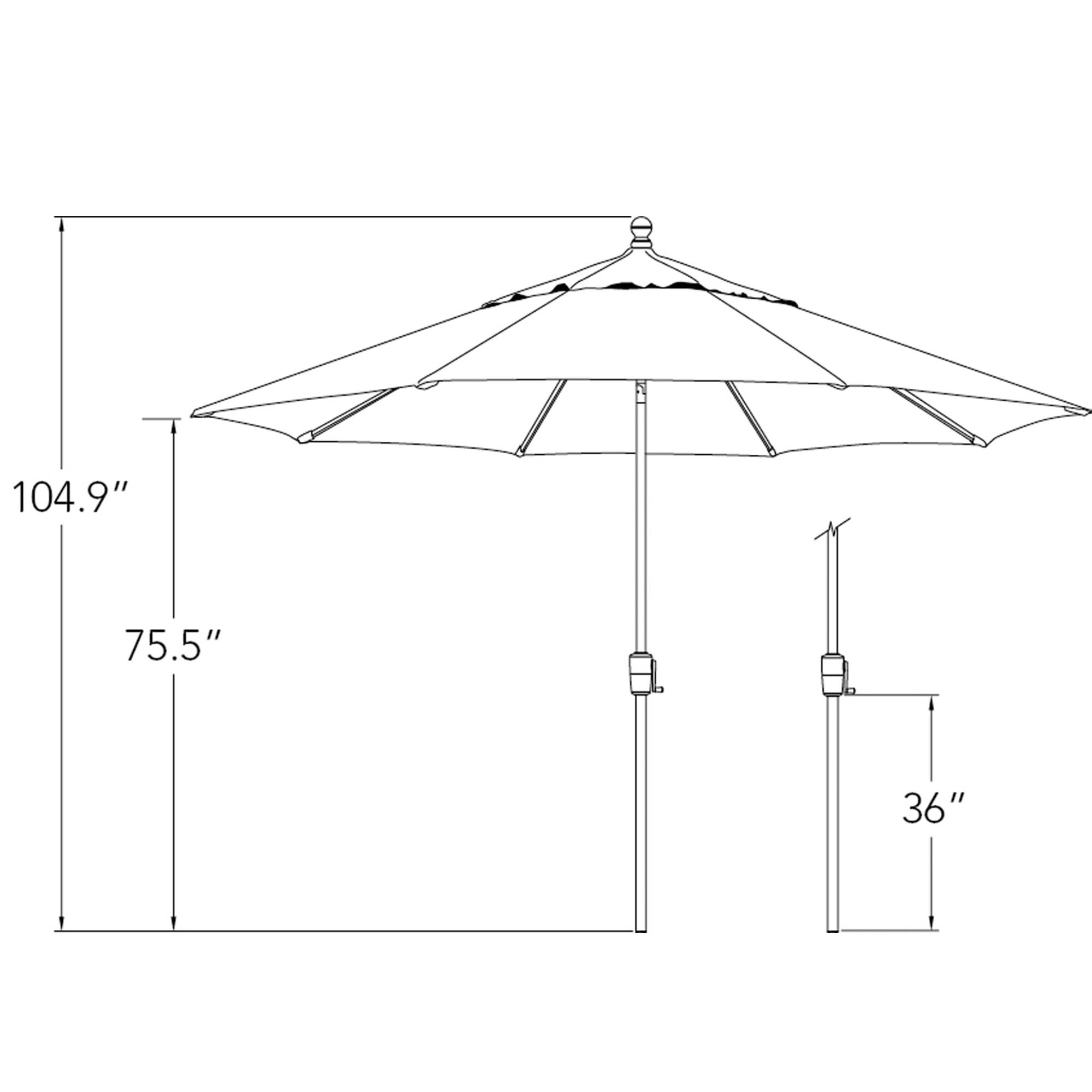 104.9"  
75.5"  
36"