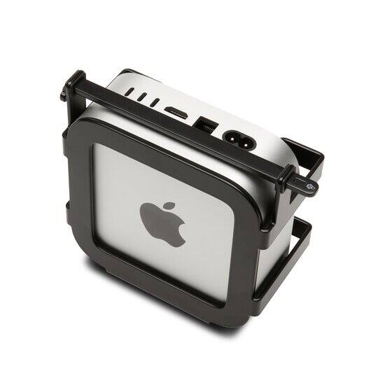 Left. Kensington - Kensington Mounting Bracket for Mac mini - Black - Steel - Black.