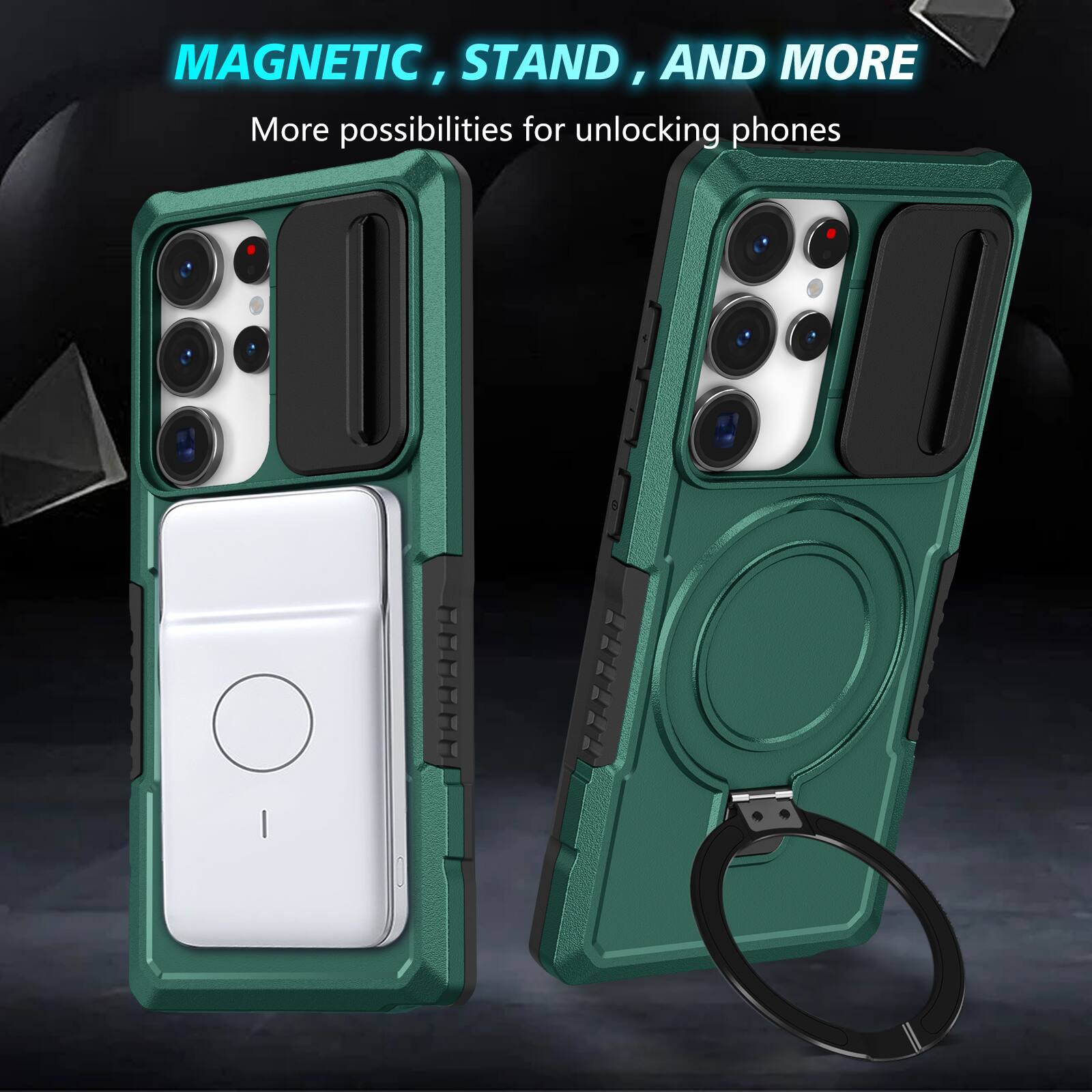 MAGNETIC, STAND, AND MORE  
More possibilities for unlocking phones