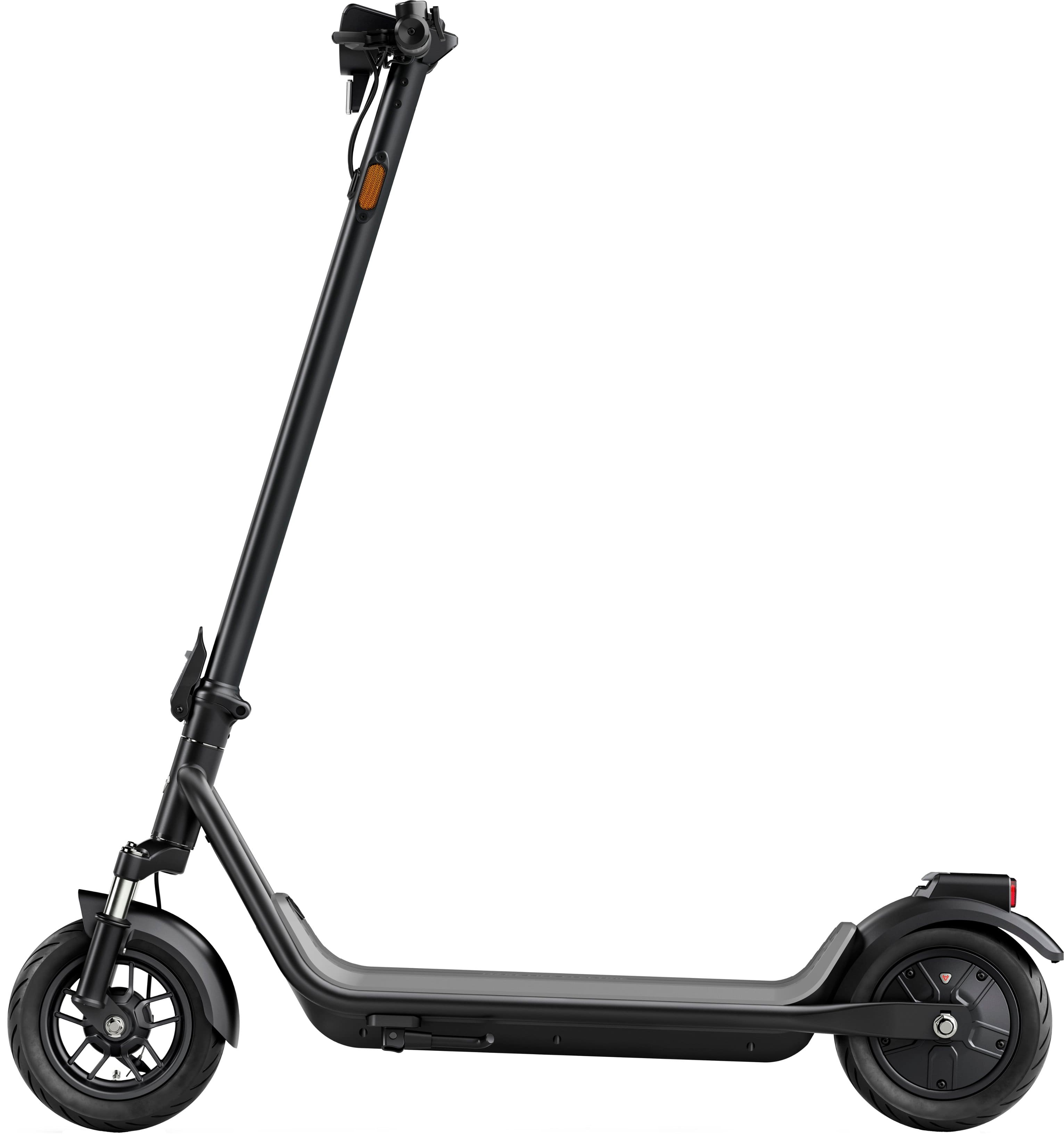 Left. NIU - KQi 100F Foldable Electric Kick Scooter w/ 15.5 mi Max operating Range & 17.4 mph Max Speed - White.
