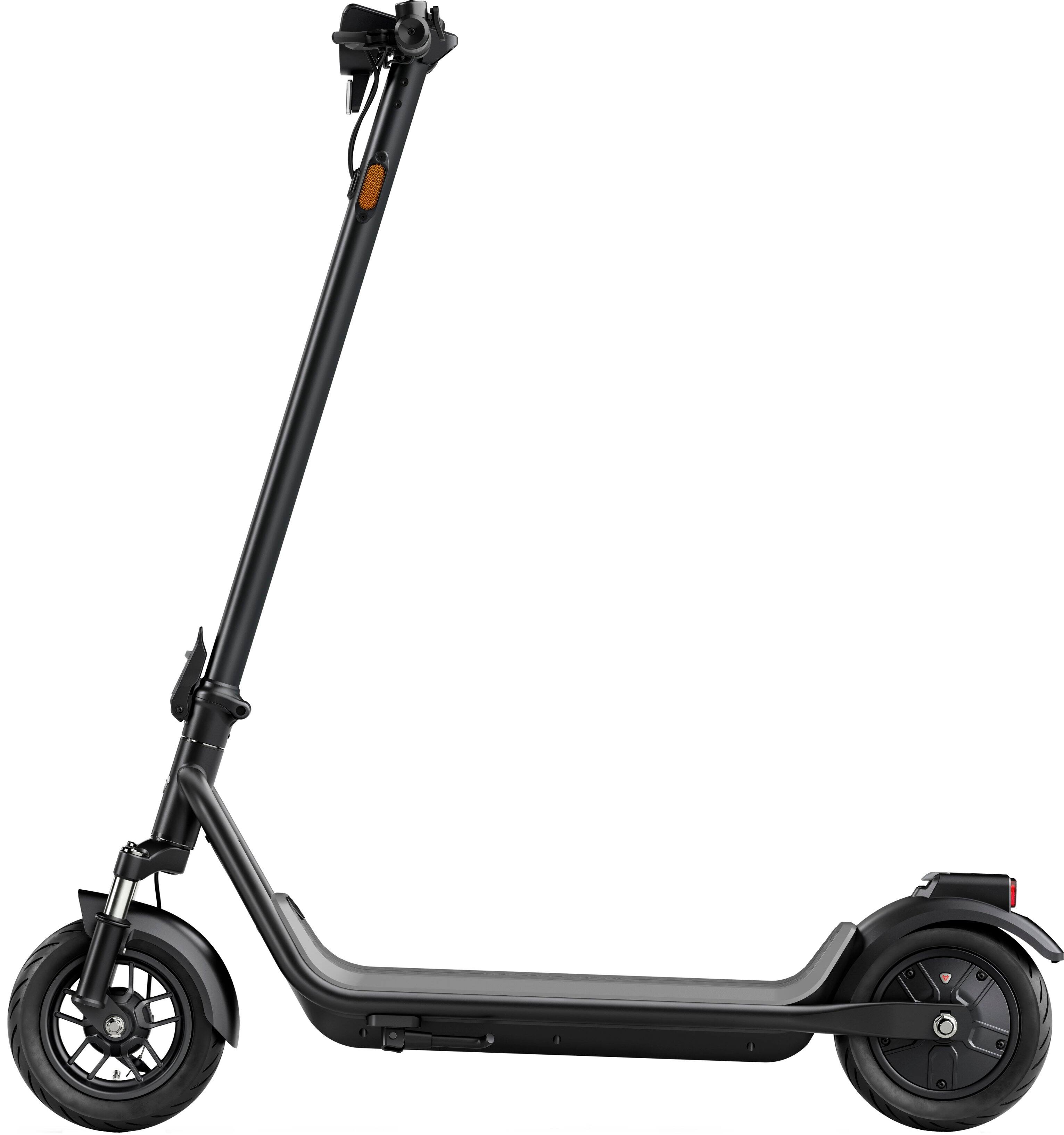 Left. NIU - KQi 100F Foldable Electric Kick Scooter w/ 15.5 mi Max operating Range & 17.4 mph Max Speed - White.