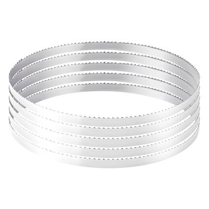 Front. VEVOR - Bandsaw Blade, 109.45 Inch Length, 4 TPI Band Saw Blade with 18 HRC Hardened Sharp Teeth, High-Strength Carbon Steel - Sliver.