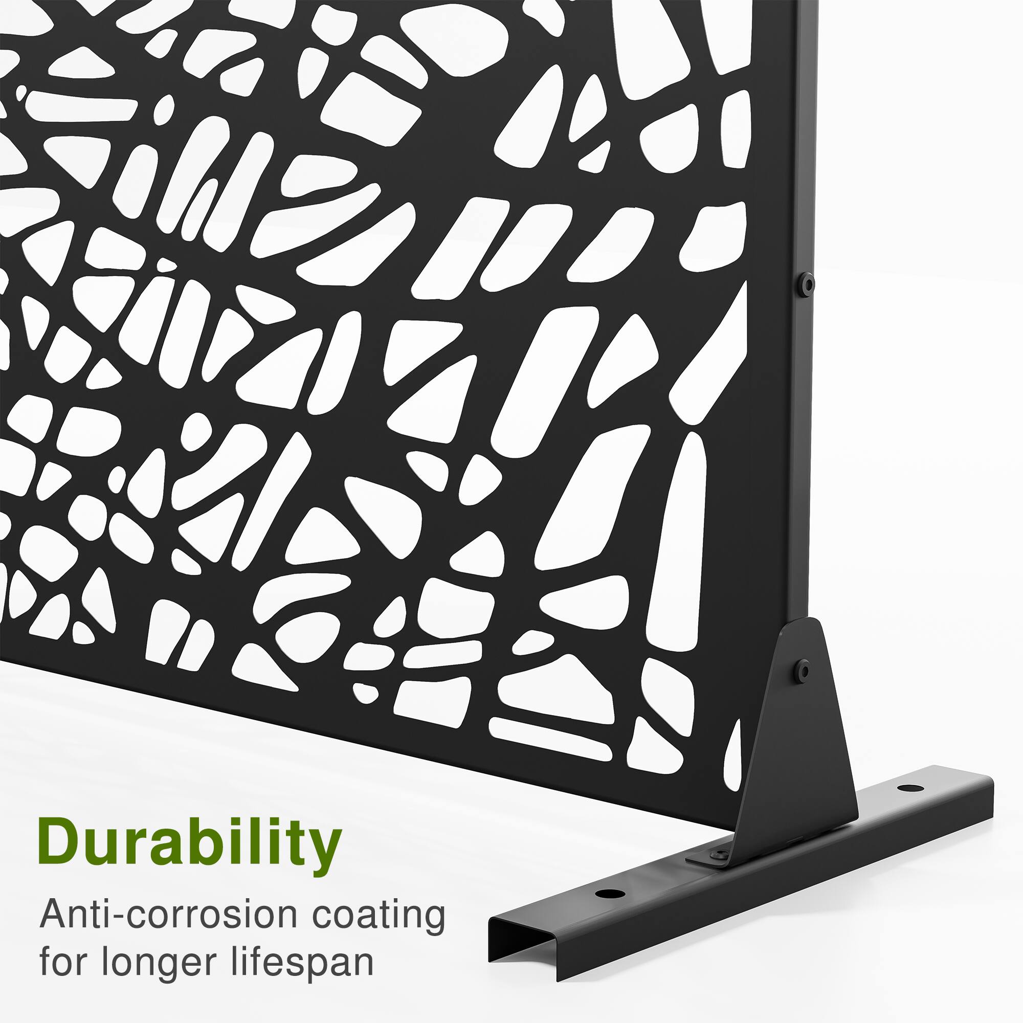 Durability  
Anti-corrosion coating for longer lifespan