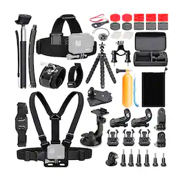 Koah - 50-In-1 Action Camera Accessory Kit (Compatible with GoPro)