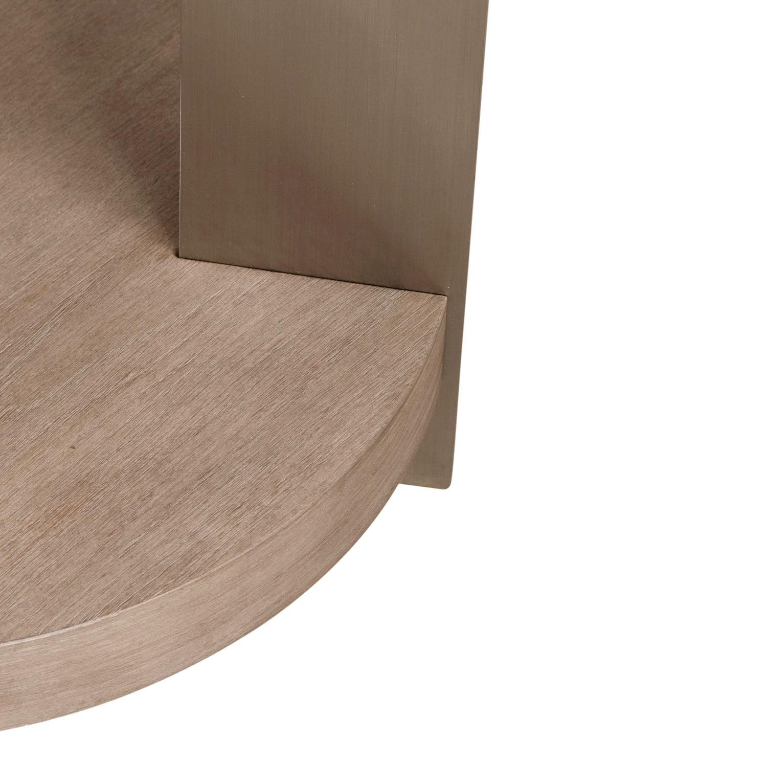Alt View 2. Liberty Furniture Industries - Harlow Living Room Chairside Table - Sandstone & Satin Nickel - Sandstone & Satin Nickel.