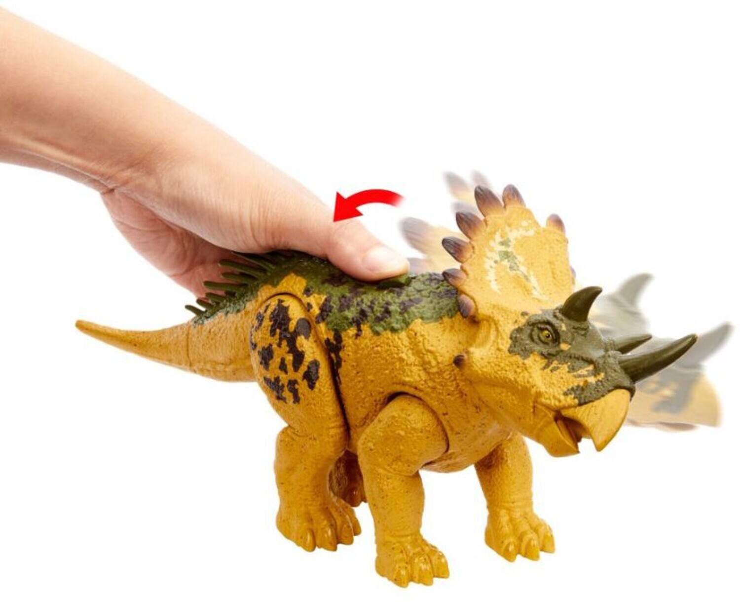 Alt View 2. Mattel - Mattel - Jurassic World - Wild Roar Regaliceratops  - COLLECTABLES - Multicolor.