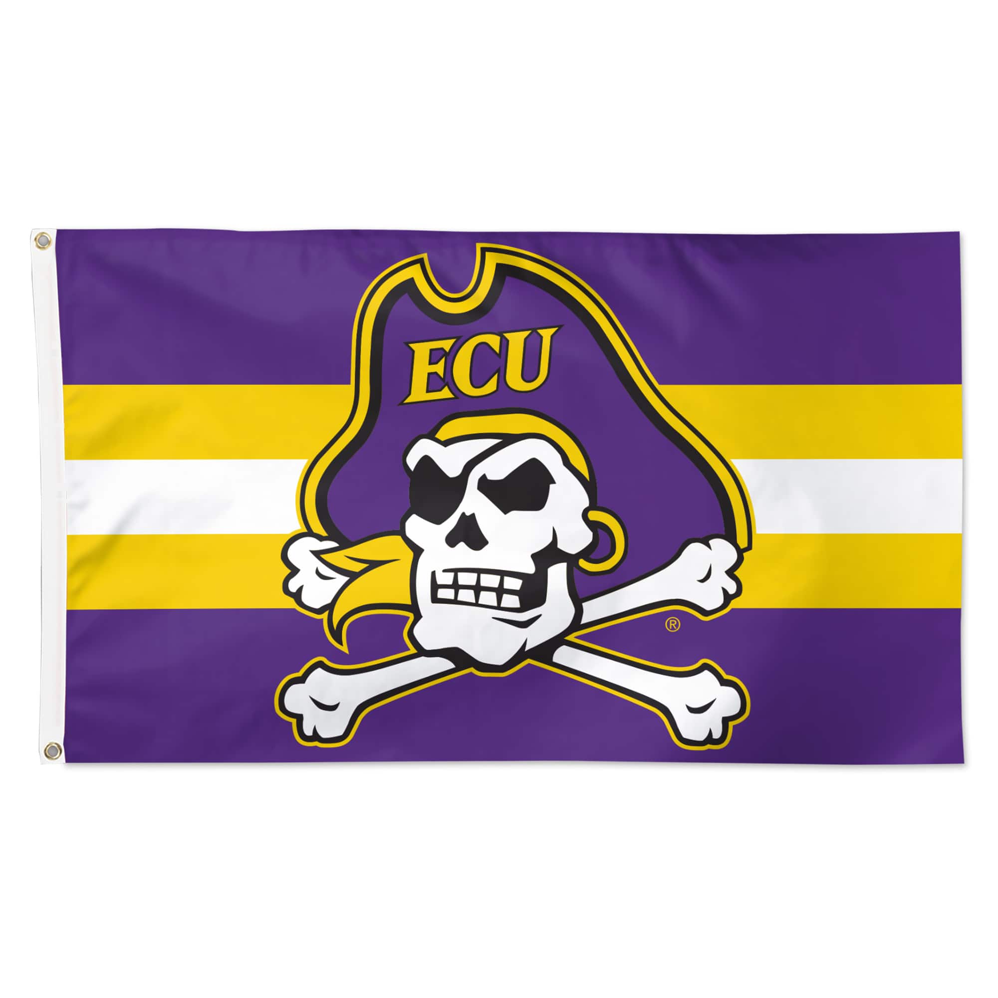 WinCraft - ECU Pirates 3' x 5' Team Stripe Deluxe Single-Sided Flag - Multicolor