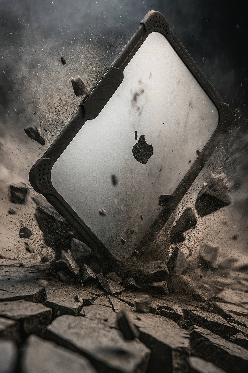 Alt View 2. SaharaCase - Apple MacBook Air 13-Inch (M2 Chip) Pro Shield Case | Shock-Absorbing Corners | Hard Shell | Venture Series - Clear/Black.