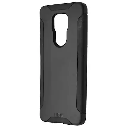 Front. Urban Armor Gear - URBAN ARMOR GEAR Scout Series Case for Motorola Moto G Play (2021) - Black - Black.